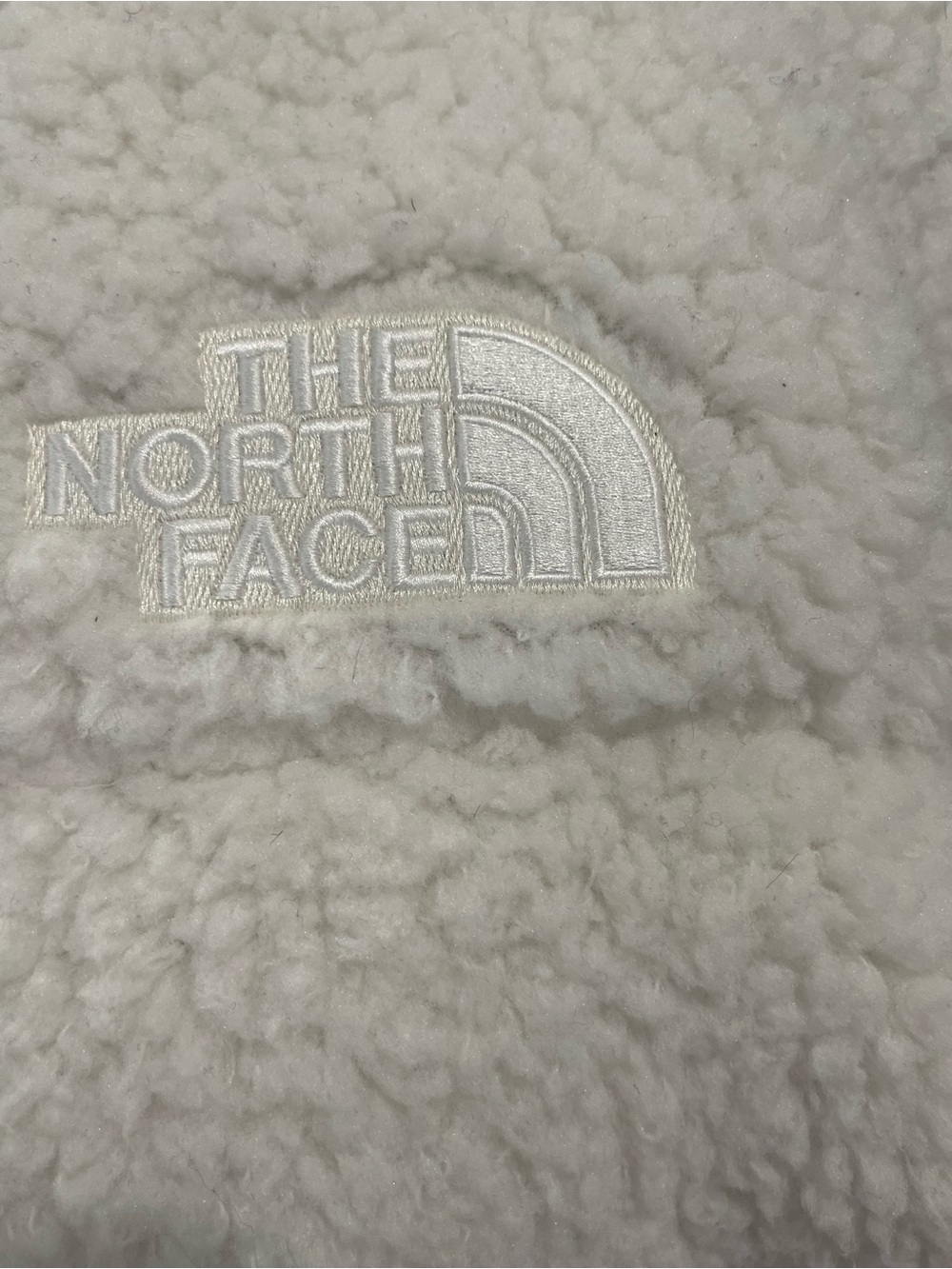 The North Face White Nuptse Sherpa Puffer Jacket - Picture 2 of 9